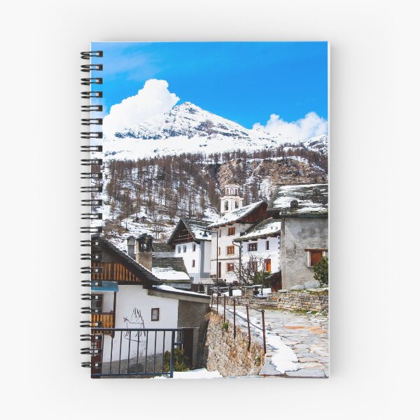 Item preview, Alpine village beneath a snowy alpine peak in Ticino, Switzerland designed and sold by Michael Brewer.
