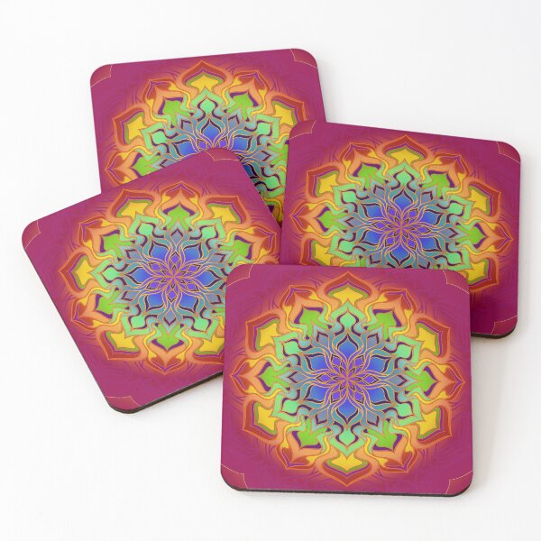 Item preview, Rainbow Mandala designed and sold by LadyKimono.