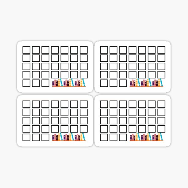 monthly-tracker-sticker-for-sale-by-veem-designs-redbubble