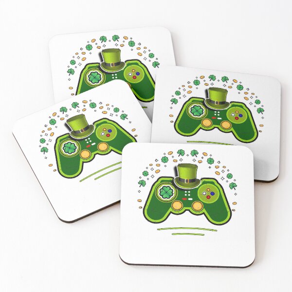 Item preview, St Patricks Day Gamer Boys 2021 Clover Video Game Controller designed and sold by marcek.