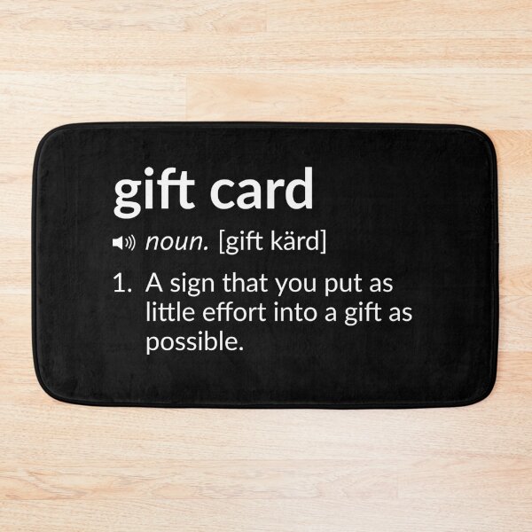 Item preview, Funny Definition: Gift Card designed and sold by T-ShirtGuy.