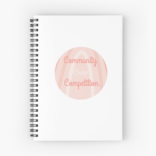 Item preview, community over competition in pink designed and sold by allyoopdesigns.
