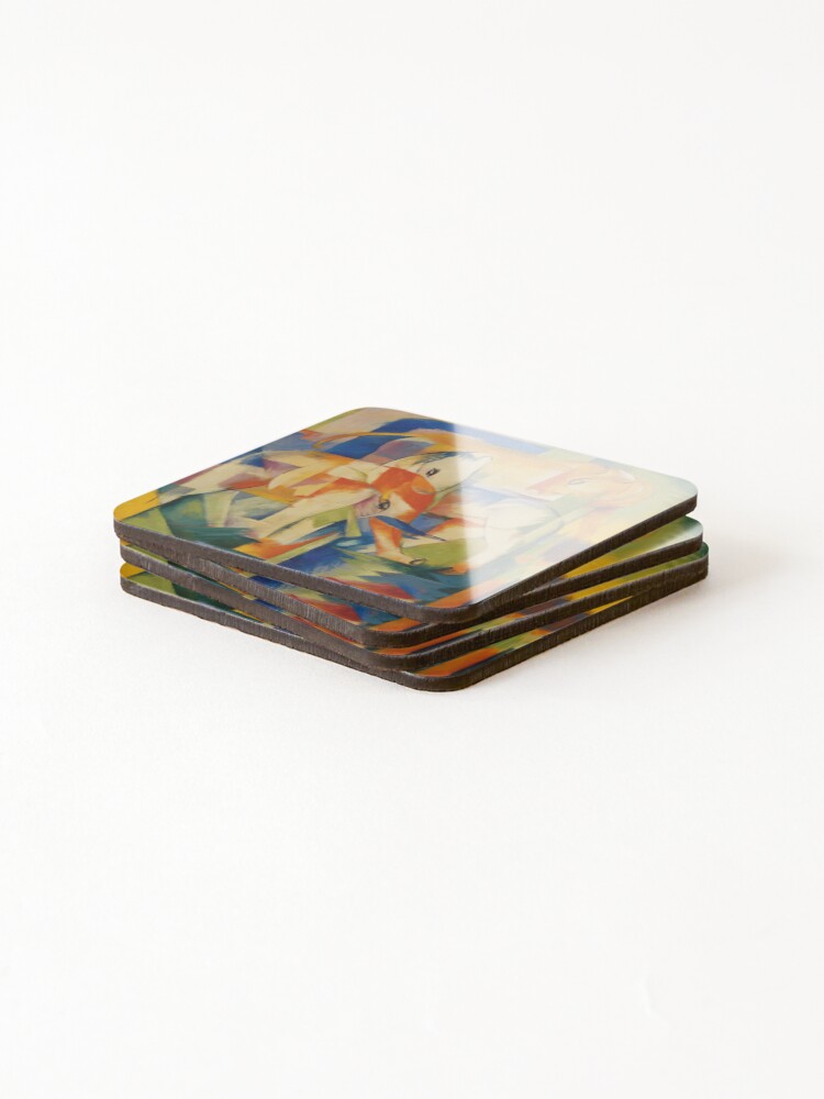 Thumbnail 4 of 5, Coasters (Set of 4), Elefant, Pferd, Rind designed and sold by neteor.