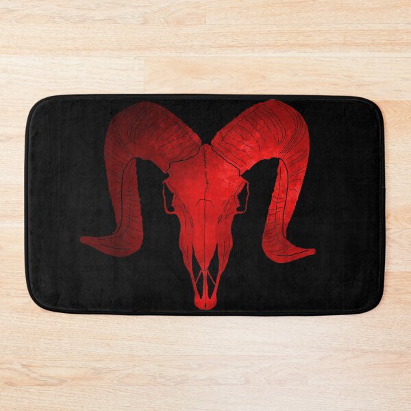 Item preview, Ram Skull (Red) designed and sold by geoceltic.