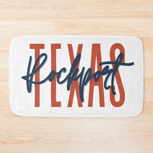 Item preview, Rockport Texas // Script Design // State Flag Colors designed and sold by KylieBeth Designs.