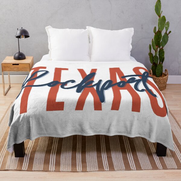 Item preview, Rockport Texas // Script Design // State Flag Colors designed and sold by KylieBeth Designs.