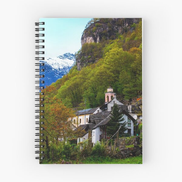 Item preview, Village in alpine valley in autumn in Ticino, Switzerland designed and sold by Michael Brewer.