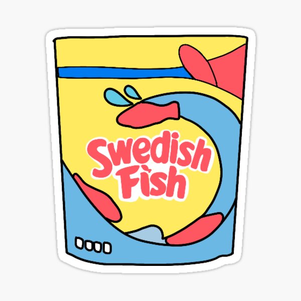 Swedish Fish Sticker