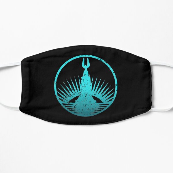 Bioshock Rapture Teal Faded Flat Mask