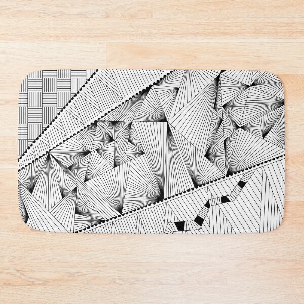 Item preview, Black and white zentangle doodles designed and sold by scarletmarlet.