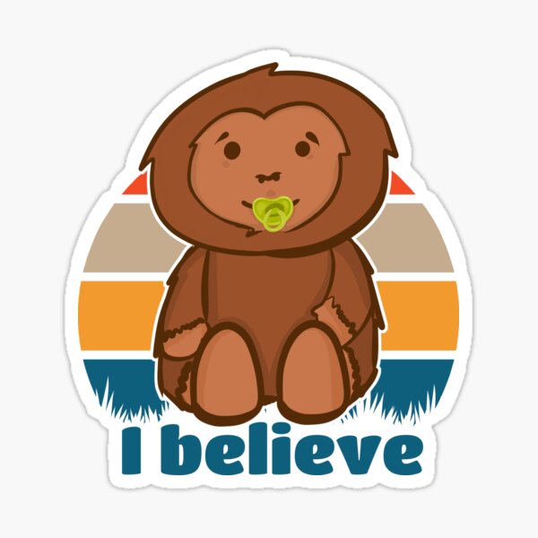 Believe In Pizza Funny Sassy Sasquatch, Bigfoot Cryptid Yeti Yowi