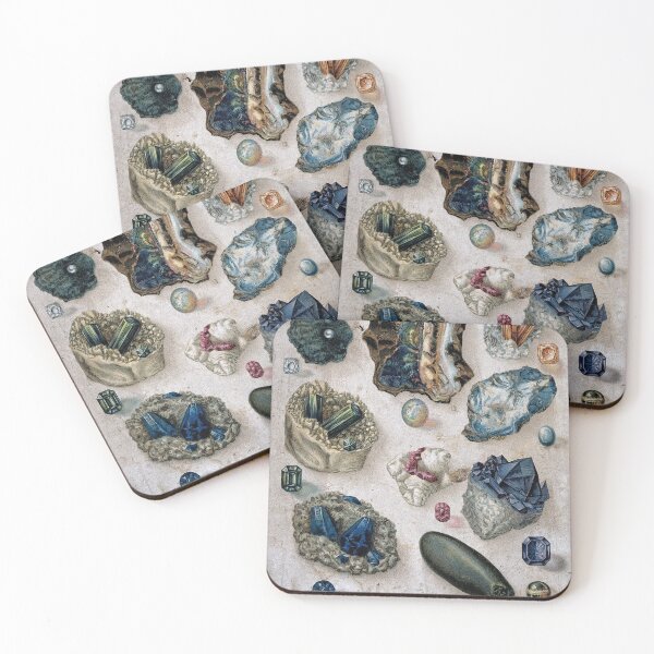 Item preview, Antique Geological Scientific Crystals Gemstones Lithograph  designed and sold by Karianne Potter.