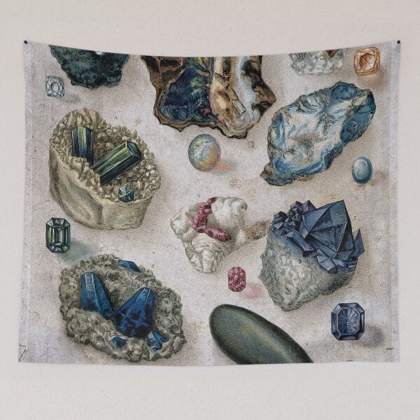 Item preview, Antique Geological Scientific Crystals Gemstones Lithograph  designed and sold by Karianne Potter.