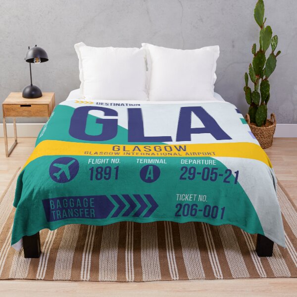 Item preview, Glasgow (GLA) Airport Code Baggage Tag designed and sold by SLAG-Creative.