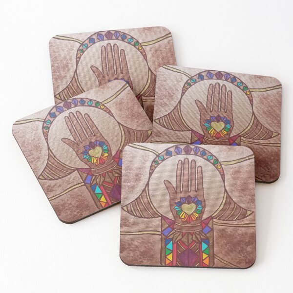 Item preview, Hand in Hand Hamsa by Harriette Knight designed and sold by harrietteknight.