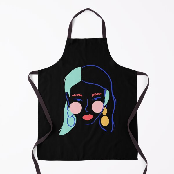 Item preview, stylized line head of a woman with red lips designed and sold by lhousshop.