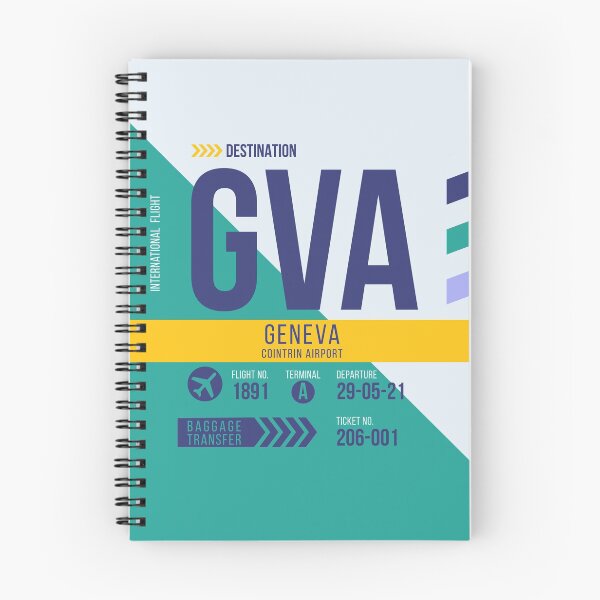 Item preview, Geneva (GVA) Airport Code Baggage Tag designed and sold by SLAG-Creative.