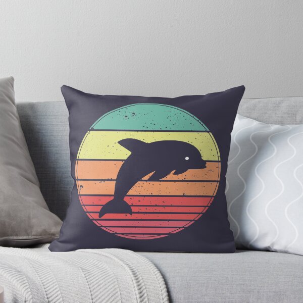Item preview, Dolphin Vintage Retro Sunset designed and sold by faudeltn.