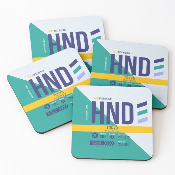 Item preview, Tokyo (HND) Airport Code Baggage Tag designed and sold by SLAG-Creative.
