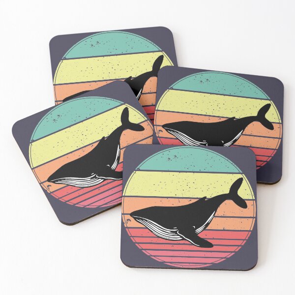 Item preview, Humpback Whale Vintage Retro Sunset designed and sold by faudeltn.