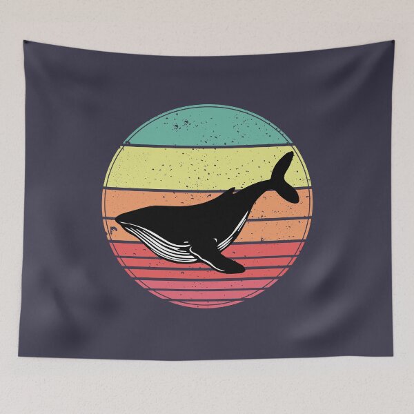 Item preview, Humpback Whale Vintage Retro Sunset designed and sold by faudeltn.