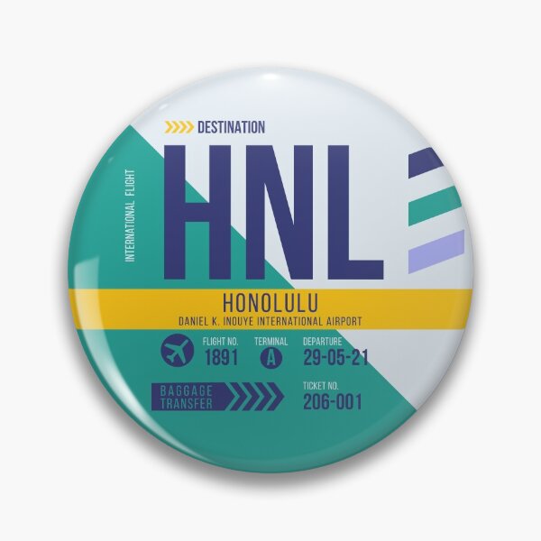 Item preview, Honolulu Hawaii (HNL) Airport Code Baggage Tag designed and sold by SLAG-Creative.