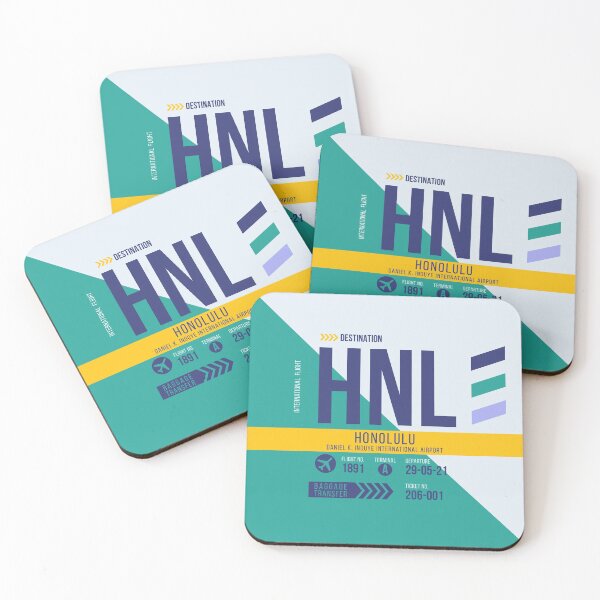 Item preview, Honolulu Hawaii (HNL) Airport Code Baggage Tag designed and sold by SLAG-Creative.