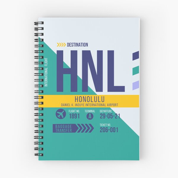 Item preview, Honolulu Hawaii (HNL) Airport Code Baggage Tag designed and sold by SLAG-Creative.