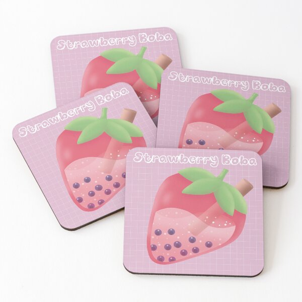 Item preview, Strawberry Boba designed and sold by HyloCreations.