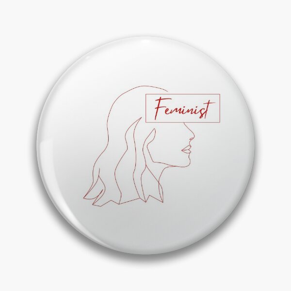 Item preview, Feminist line art in Red designed and sold by fjakaseason.