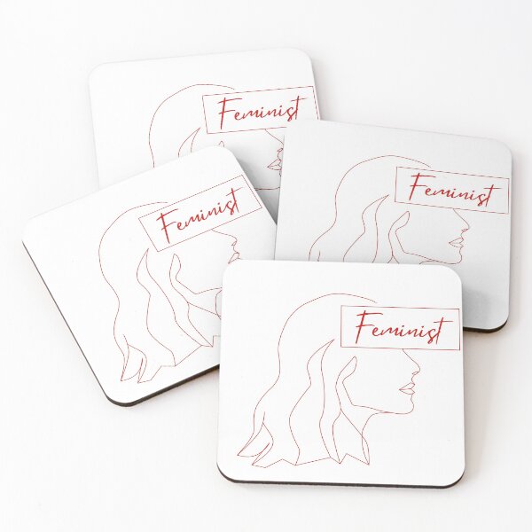 Item preview, Feminist line art in Red designed and sold by fjakaseason.