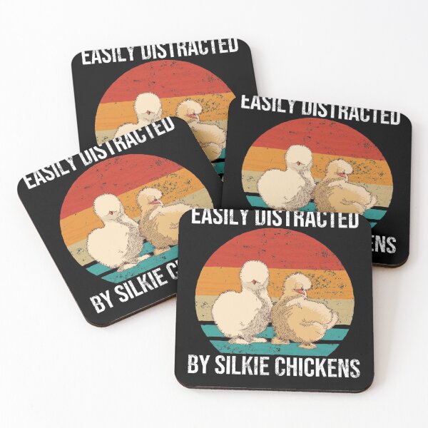 Item preview, Silkie Chicken Retro Cute Chick Easily Distracted By Silkie Chickens Gift designed and sold by leofel.