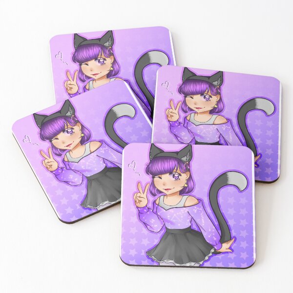 Item preview, Purple cat girl designed and sold by BaconCupcake.