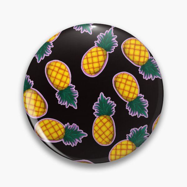 Item preview, Patrón de piñas retro fondo negro designed and sold by StellaBleue.