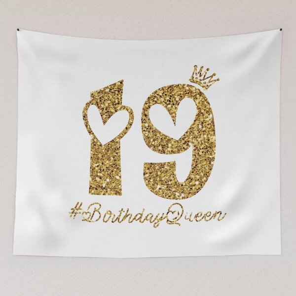 Item preview, 19th Birthday Gift Teen Sweet nineteen 19 gold Colored T-Shirt designed and sold by Mo-Am.