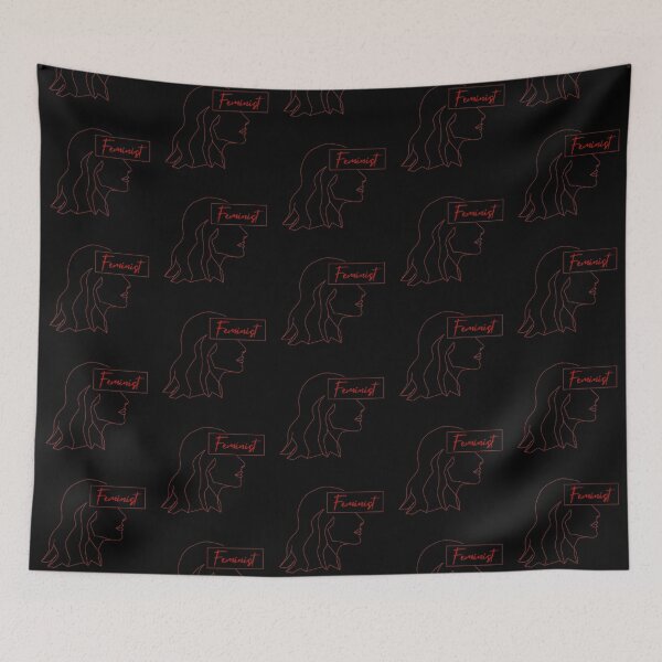 Item preview, Feminist line art in Red designed and sold by fjakaseason.