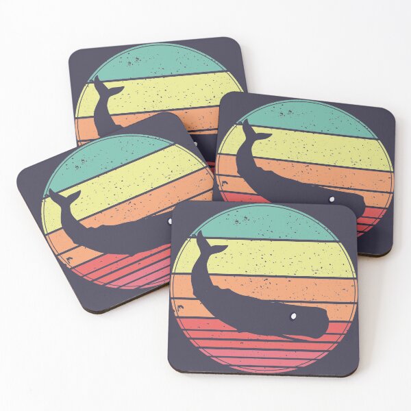 Item preview, Sperm Whale Vintage Retro Sunset designed and sold by faudeltn.