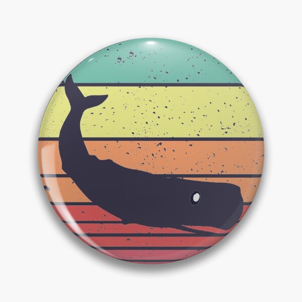Item preview, Sperm Whale Vintage Retro Sunset designed and sold by faudeltn.