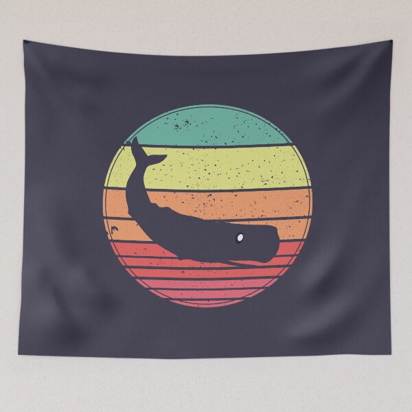 Item preview, Sperm Whale Vintage Retro Sunset designed and sold by faudeltn.
