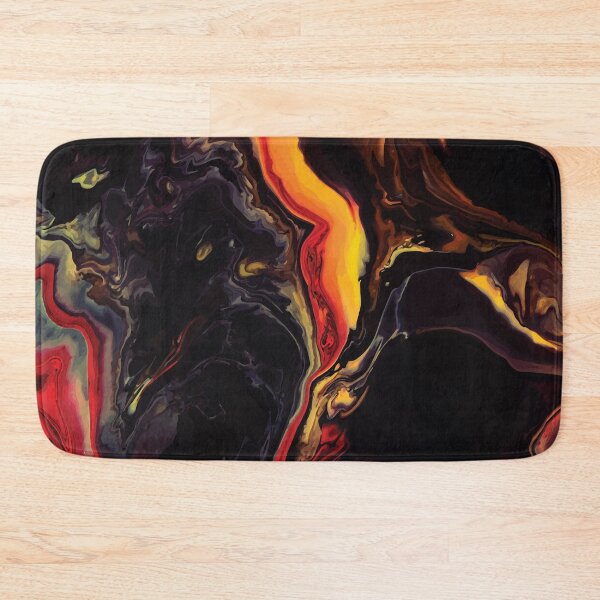Item preview, Marble Swirls of Red, Yellow and Black Abstract Pattern designed and sold by Alicia Chee.