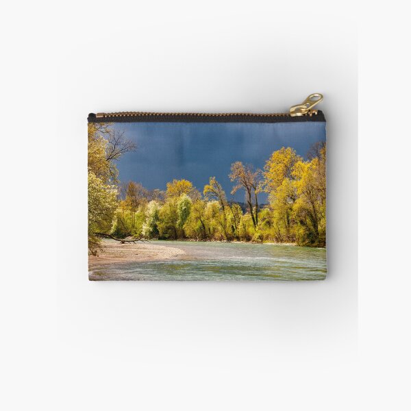 Item preview, Spot of sunlight against a dark sky on a river in Switzerland designed and sold by Michael Brewer.