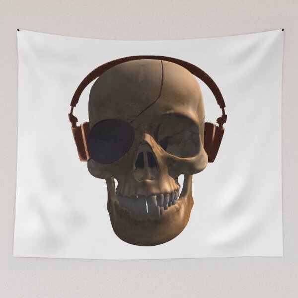 Item preview, Human skull and rock music designed and sold by alanoix.