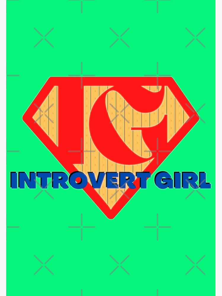 "Introvert Girl Logo" Poster by KGunz Redbubble