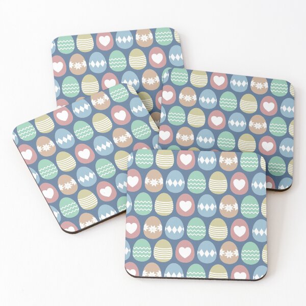 Item preview, Cute, colorful painted Easter eggs pattern with dark blue background designed and sold by CiniArt.