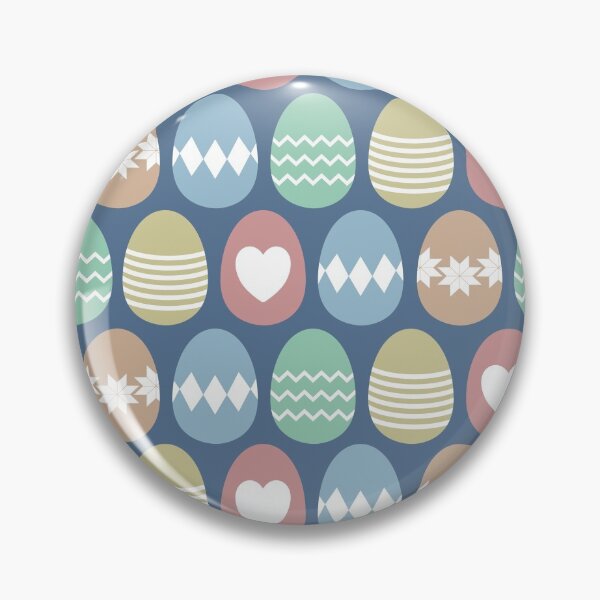 Item preview, Cute, colorful painted Easter eggs pattern with dark blue background designed and sold by CiniArt.