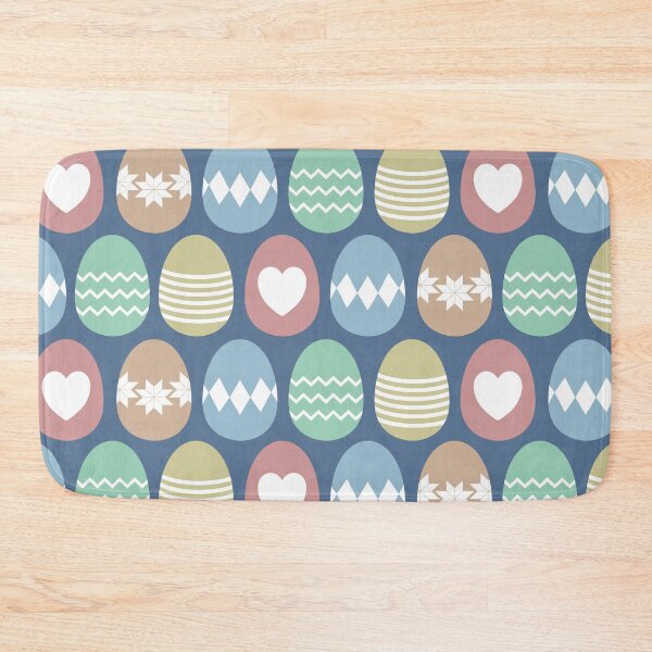 Item preview, Cute, colorful painted Easter eggs pattern with dark blue background designed and sold by CiniArt.