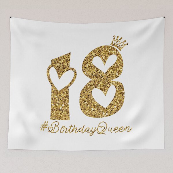 Item preview, 18th Birthday Gift Teen Sweet eighteen 18 gold Colored T-Shirt designed and sold by Mo-Am.