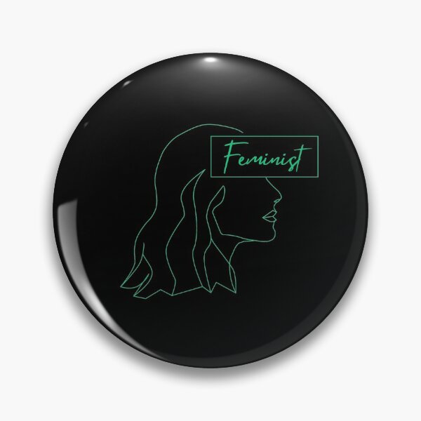 Item preview, Feminist line art in Mint designed and sold by fjakaseason.