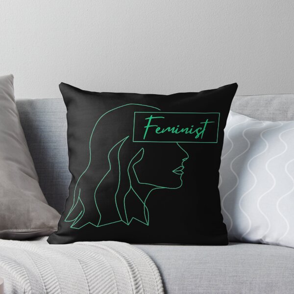 Item preview, Feminist line art in Mint designed and sold by fjakaseason.