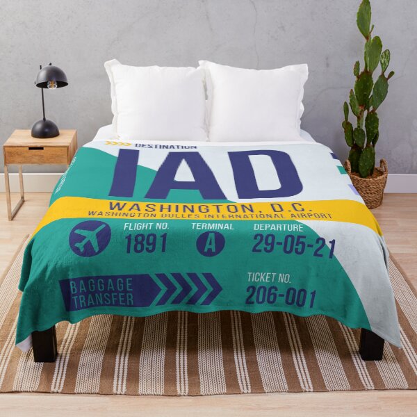 Item preview, Washington, D.C. (IAD) Airport Code Baggage Tag designed and sold by SLAG-Creative.